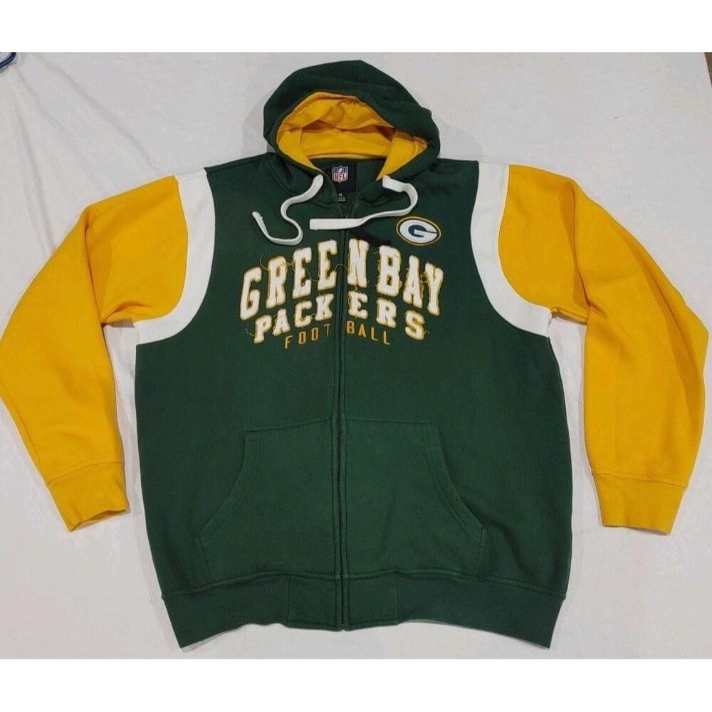 Green Bay Packers Full Zip Hoodie Jacket NFL G-III Apparel Adult Size XL